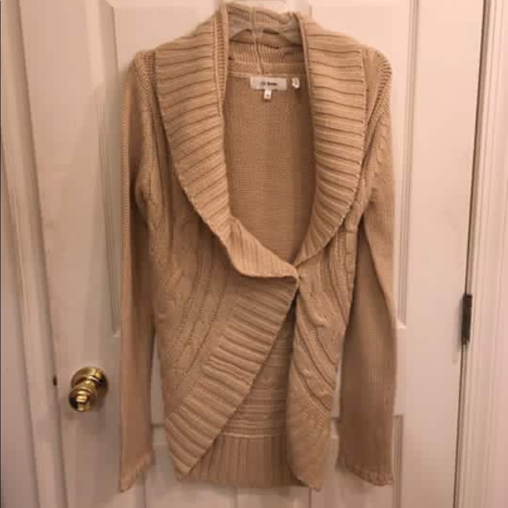 Tan Wrap Sweater